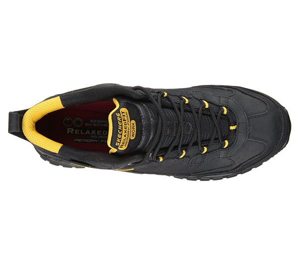 Skechers Men Work: Relaxed Fit Soft Stride - Gilbe Comp Toe Black