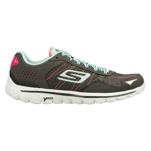 Skechers Women GOwalk 2 - Flash Charcoal/Blue