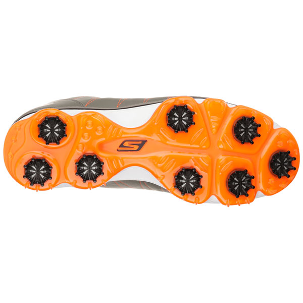 Skechers Men Extra Wide Fit (4E) Shoes - Matt Kuchar Official Gray/Orange