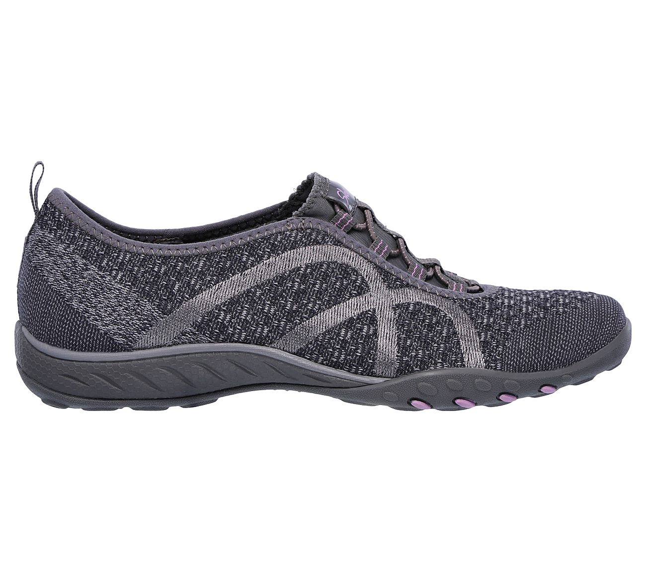 Skechers Women Relaxed Fit: Breathe Easy - Fortune-Knit Charcoal