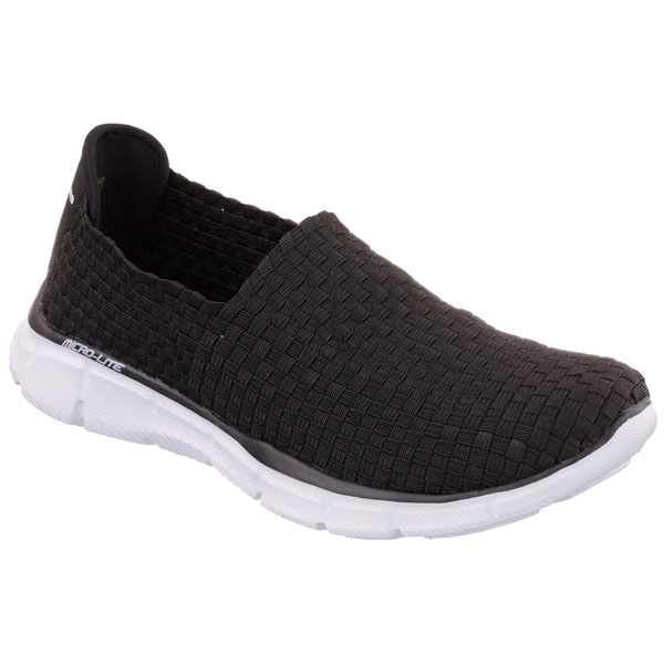 Skechers Men Wide Fit (2E) Shoes - Familiar Black