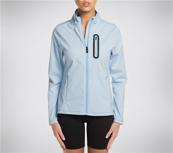 Skechers Women GO Shield Club Jacket Light Blue