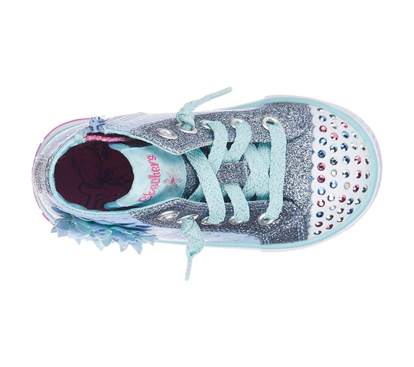 Skechers Girls Twinkle Toes: Shuffles - Bloom Boom Periwinkle/Multi