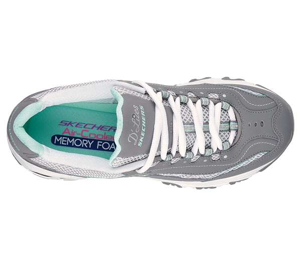 Skechers Women D'lites - Life Saver Gray/White