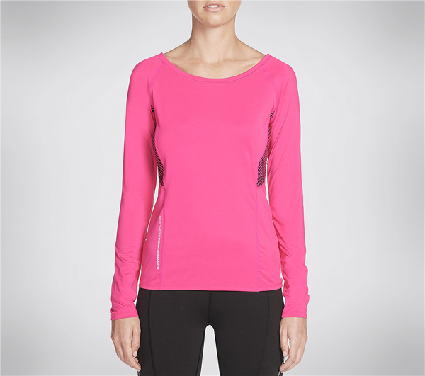 Skechers Women Tempo Long Sleeve Top Fuchsia