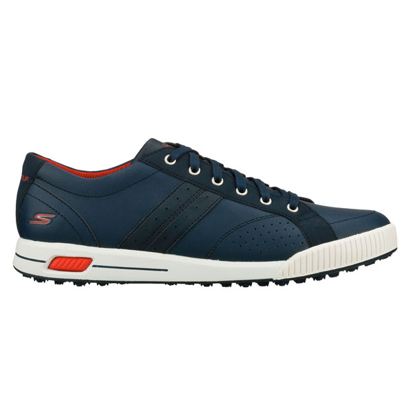 Skechers Men Extra Wide Fit (4E) Shoes - Wedge Navy/Red