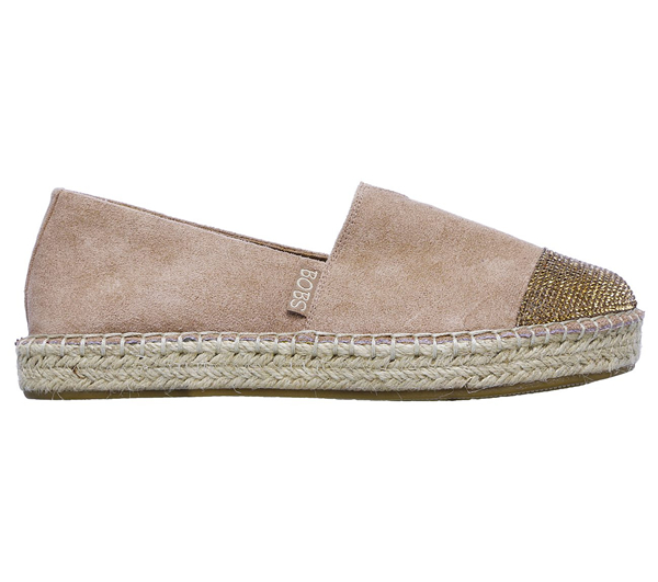 Skechers Women Bobs Lowlights - Razzy Dazzy Taupe