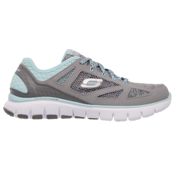 Skechers Women Relaxed Fit: Skech-Flex - Style Source Gray/Light Blue