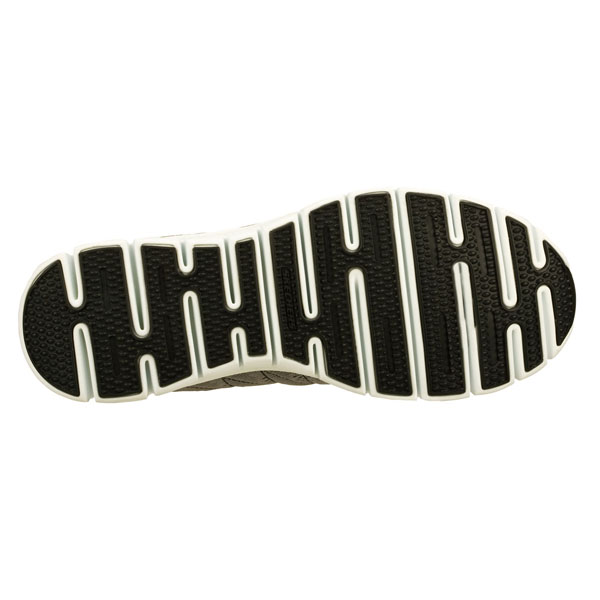 Skechers Men Extra Wide Fit (4E) Shoes - Power Switch Light Gray/Black