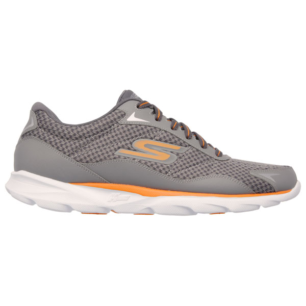 Skechers Men Extra Wide Fit (4E) Shoes - Sonic Charcoal/Orange