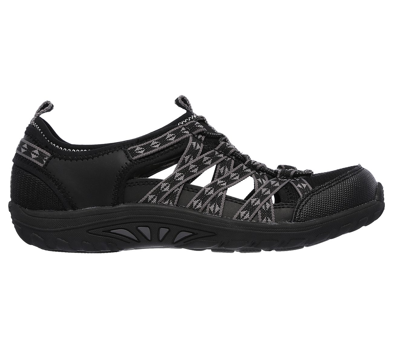 Skechers Women Relaxed Fit: Reggae Fest - Dory Black