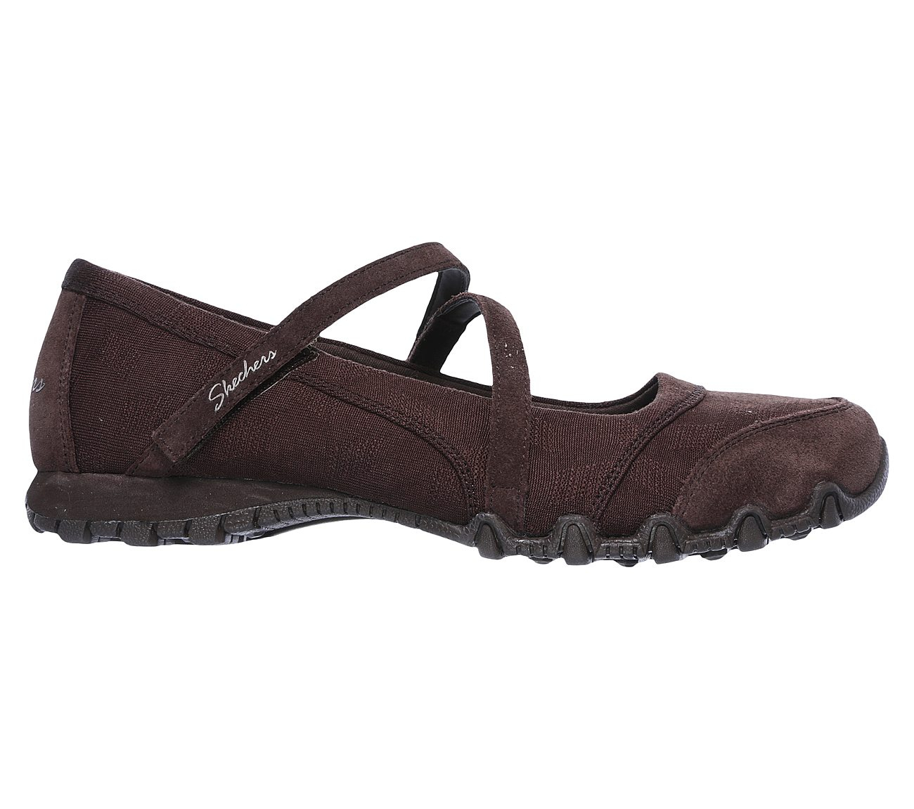 Skechers Women Relaxed Fit: Bikers - Get-Up Chocolate