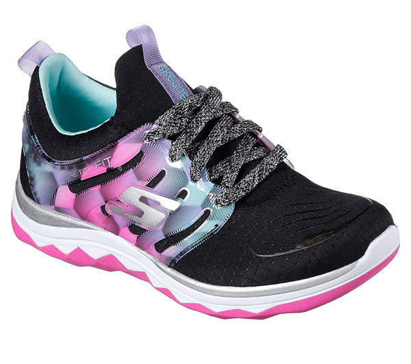 Skechers Girls Diamond Runner Black/Multi