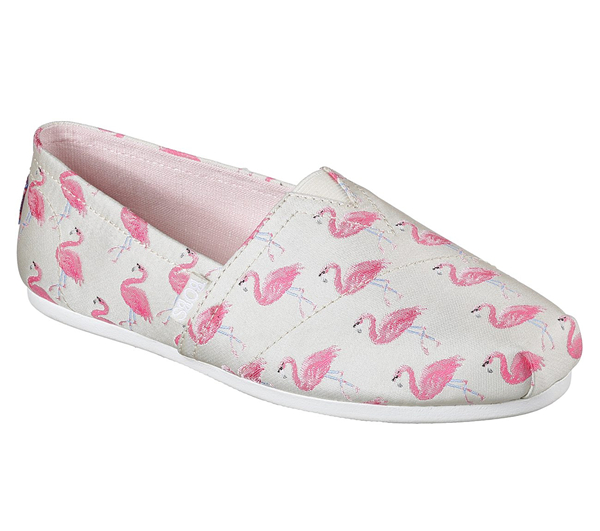 Skechers Women Bobs Plush - Flamingo Fest Natural