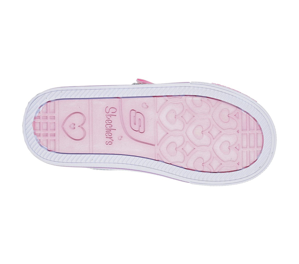 Skechers Girls Twinkle Toes: Shuffles - Dotty Divine Deon Pink