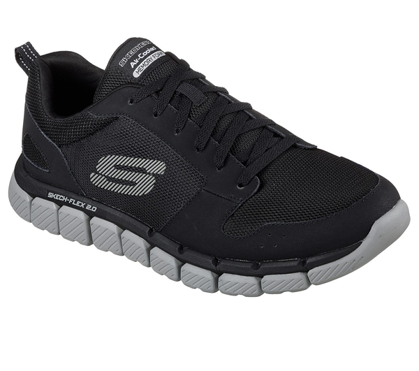 Skechers Men Relaxed Fit: Skech-Flex Black/Gray