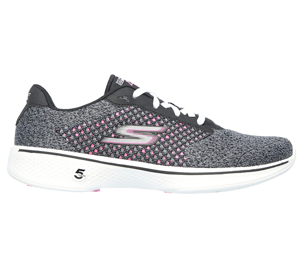Skechers Women GOwalk 4 - Exceed Black/Hot Pink