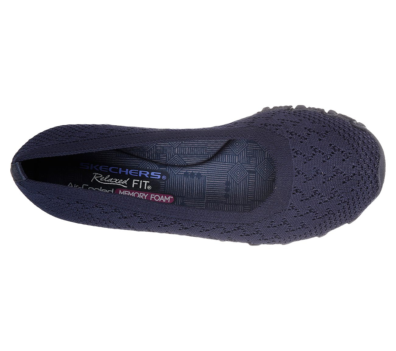 Skechers Women Relaxed Fit: Bikers - Witty Knit Navy