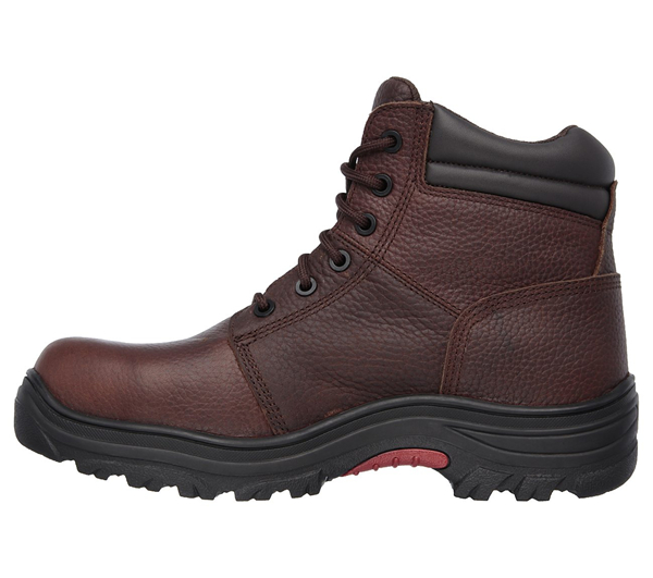 Skechers Men Work: Relaxed Fit Burgin Comp Toe Dark Brown