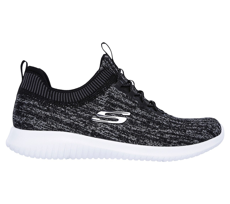 Skechers Women Ultra Flex - Bright Horizon Black/Gray