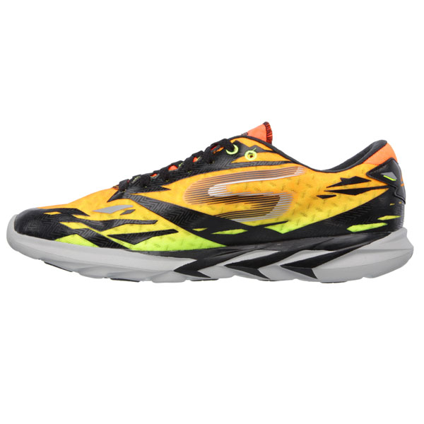 Skechers Men Extra Wide Fit (4E) Shoes - Speed Black/Orange