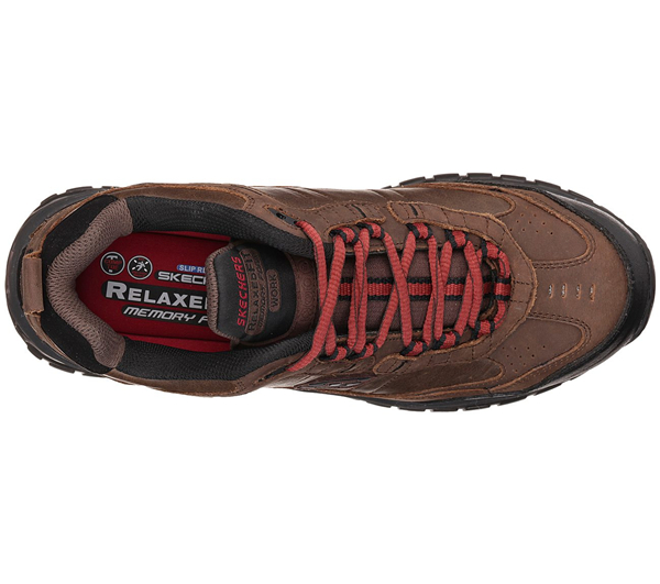 Skechers Men Work: Relaxed Fit Soft Stride - Constructor II Comp Toe Brown