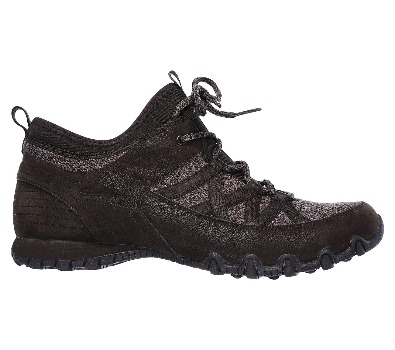 Skechers Women Relaxed Fit: Bikers - Bold Step Chocolate
