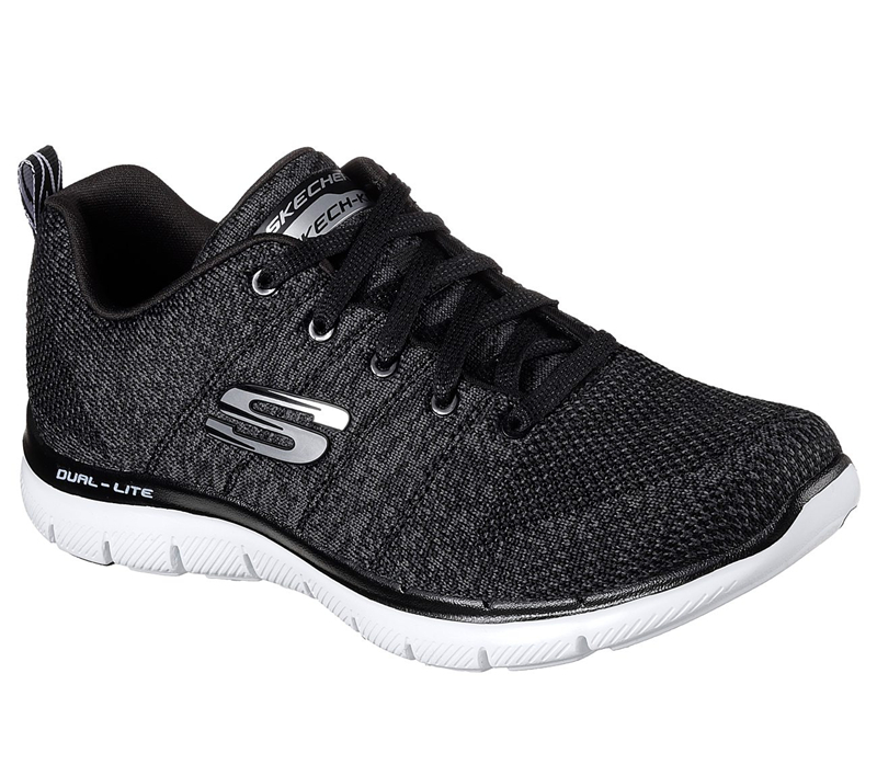 Skechers Women Flex Appeal 2.0 - High Energy Black/White
