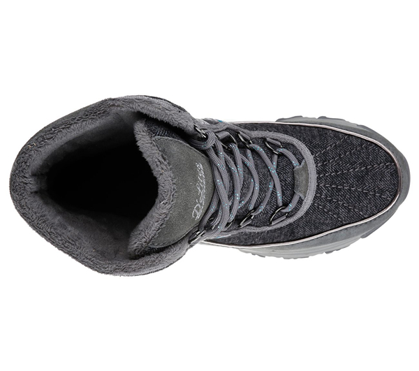 Skechers Women D'Lites - Snow Park Charcoal