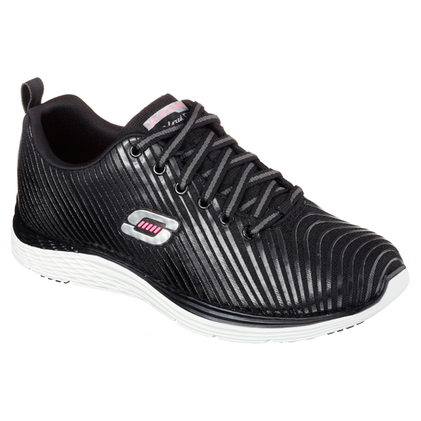 Skechers Women Relaxed Fit: Valeris - Perfect Storm Black/White