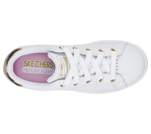 Skechers Girls Omne - Kort Klassix White/Gold