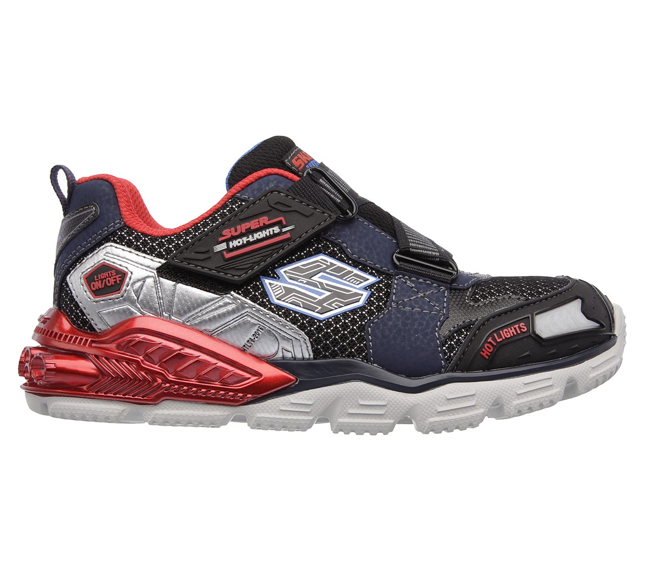 Skechers Boys Lights: Orbitors Navy/Red