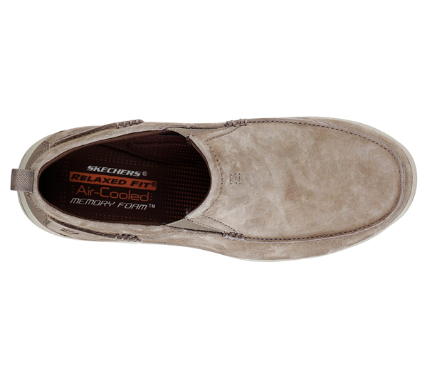 Skechers Men Relaxed Fit: Elected - Mauro Light Brown