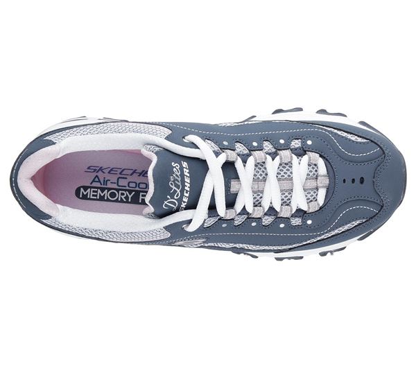 Skechers Women D'lites - Life Saver Navy/White