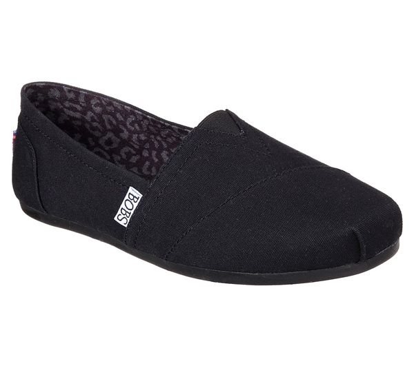 Skechers Women Bobs Plush - Peace and Love Black