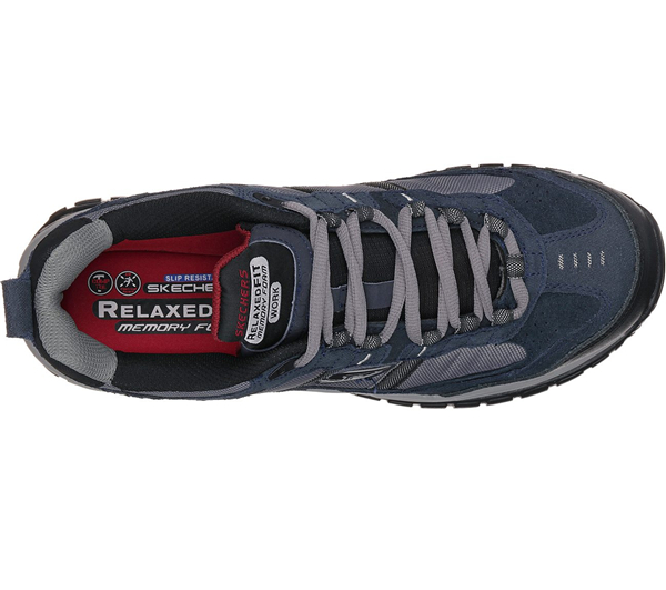 Skechers Men Work: Relaxed Fit - Soft Stride - Grinnell Comp Navy/Gray