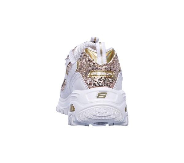 Skechers Women D'Lites - Fame Fortune White/Gold