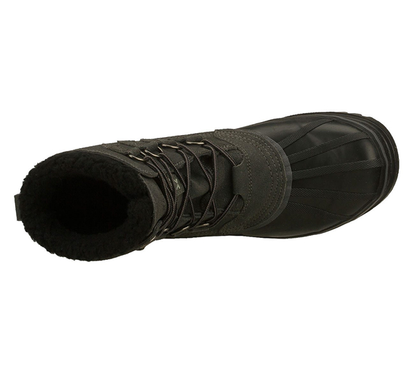 Skechers Men Boots: Revine - Hopkin Black/Charcoal