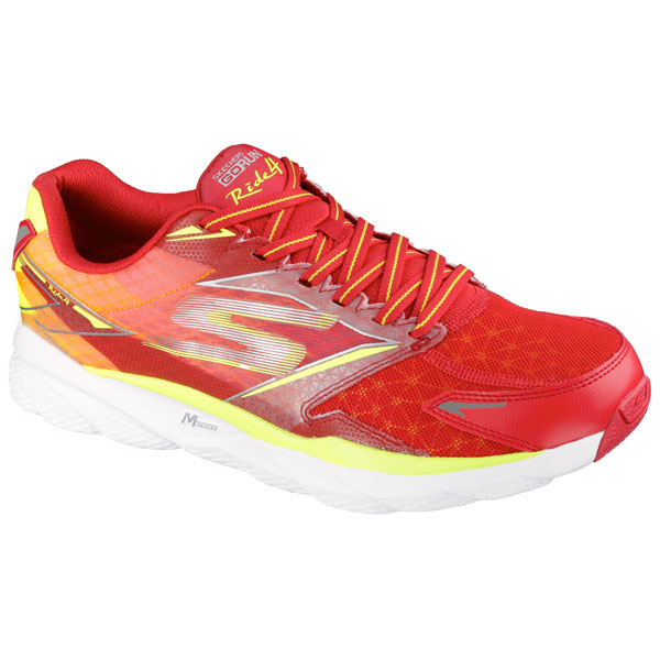 Skechers Men Extra Wide Fit (4E) Shoes - Ride Red/Lime