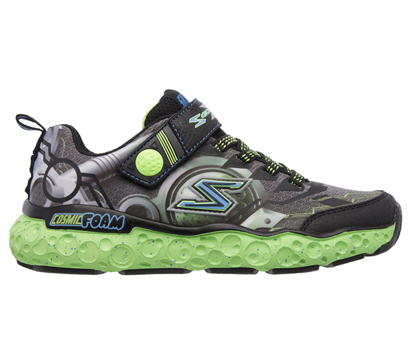 Skechers Boys Skech-X: Cosmic Foam - Futurist Black/Lime