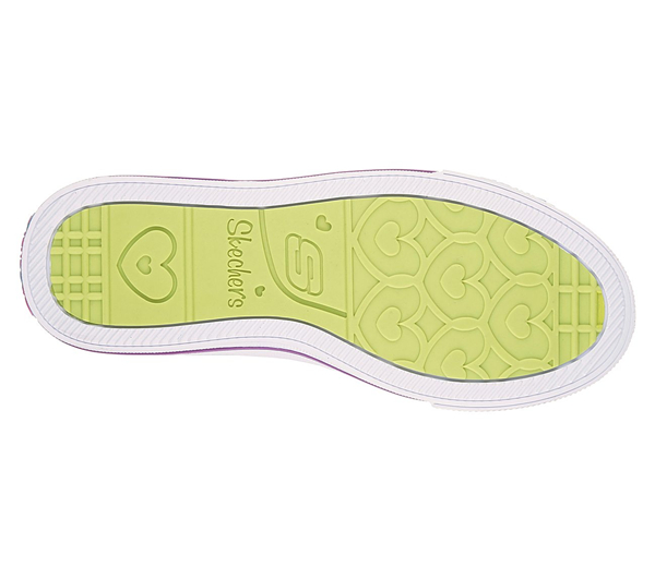 Skechers Girls Twinkle Toes: Shuffles - Lookin Lovely Neon Pink/Multi