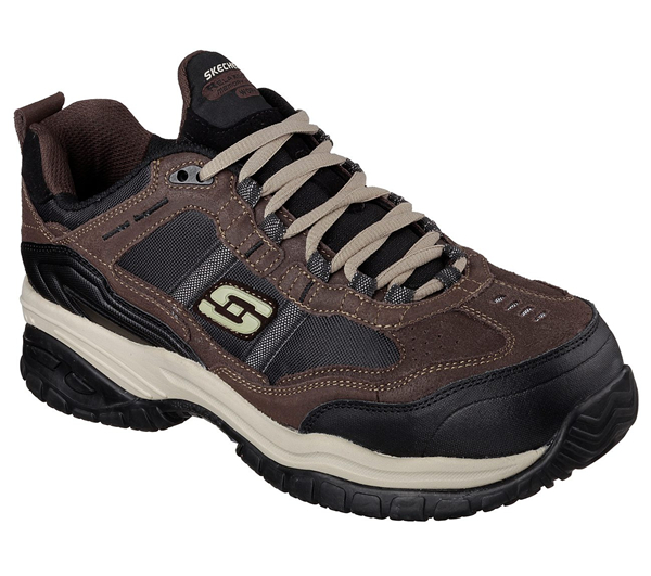 Skechers Men Work: Relaxed Fit - Soft Stride - Grinnell Comp Brown/Black