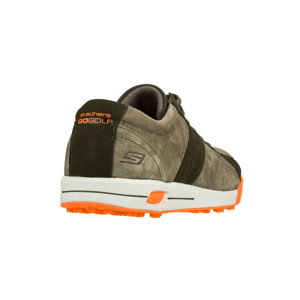 Skechers Men Extra Wide Fit (4E) Shoes - Drive Charcoal/Orange