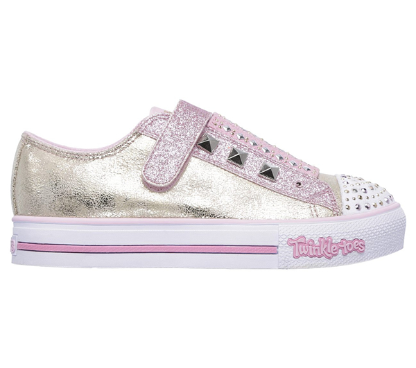 Skechers Girls Twinkle Toes: Step Up - Medal Mania Gold/Pink