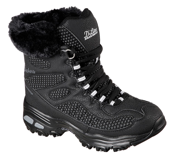 Skechers Women D'Lites - Snow Plaza Black