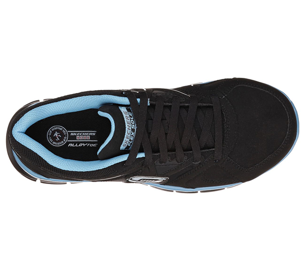 Skechers Women Work: Synergy - Sandlot Alloy Toe Black/Blue