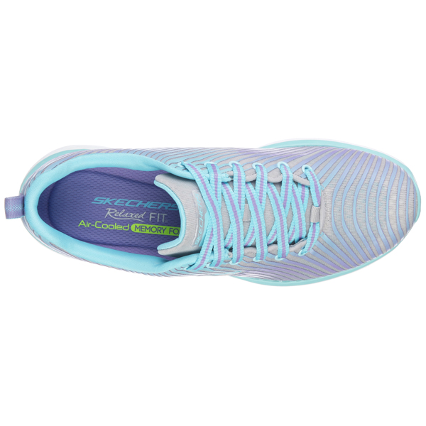 Skechers Women Relaxed Fit: Valeris - Perfect Storm Light Blue / Purple