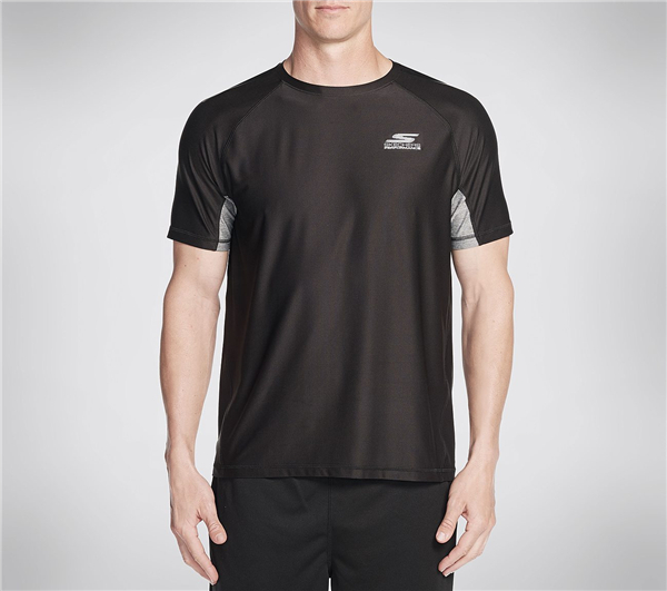 Skechers Men Sprint Short Sleeve Tee Shirt Black