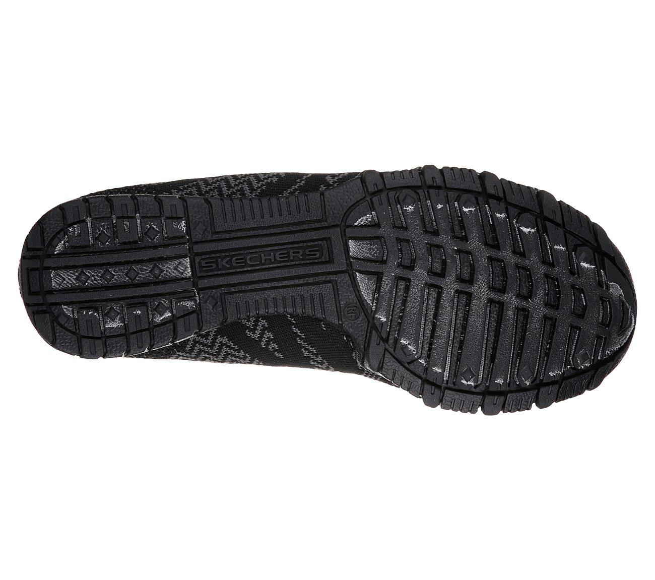 Skechers Women Relaxed Fit: Bikers - Get With Knit Black