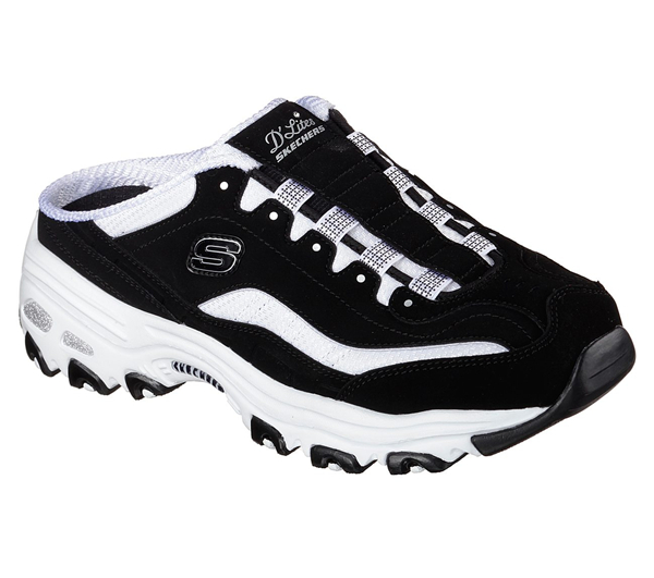 Skechers Women D'Lites - Set In Stone Black/White